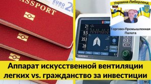 Аппарат искусственной вентиляции легких vs. гражданство за инвестиции.