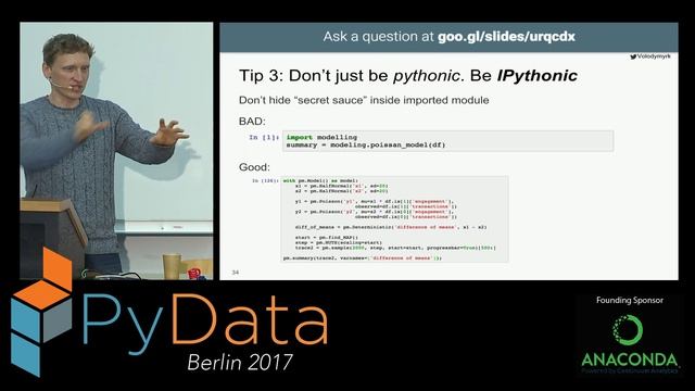 Volodymyr (Vlad) Kazantsev - Clean Code in Jupyter notebooks, using Python