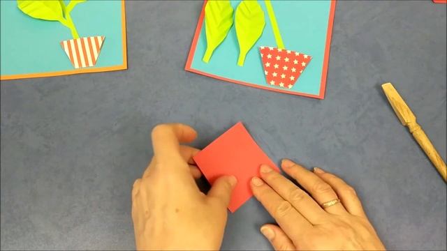 Поздравительная открытка своими руками | Легкий цветок оригами | Greeting card DIY смотреть онлайн