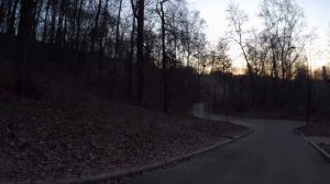 ??От смотровой площадки до метро Воробьёвы горы, через парк.