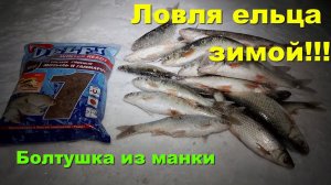 Ловля ельца зимой. Болтушка из манки