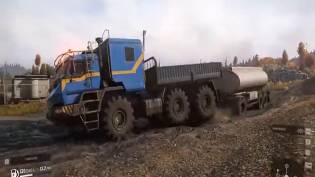 salaaamm SnowRunner - Azov 42-20 Antartic - Trailer Transport Test camion Offroad (2)