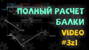 Полный расчет балки при изгибе. Шаг 1. Подготовка к решению задачи