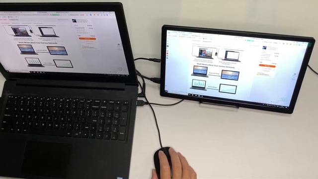 [Duplicate screen] [Extend screen ]13.3 inch 2560*1440 2k resolution portable Monitor Review смотреть онлайн