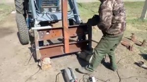 МТЗ 50 приспособления для разгрузки биг бегов.