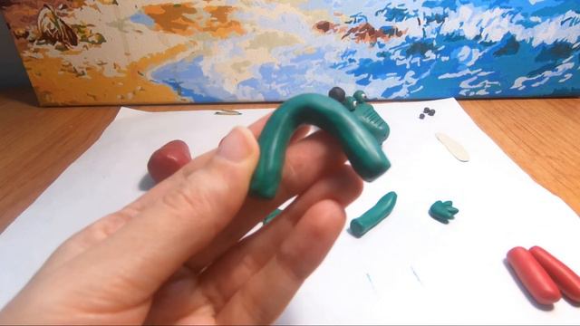 Как слепить Крокодила Гену из пластилина?/Видео лепка смотреть онлайн