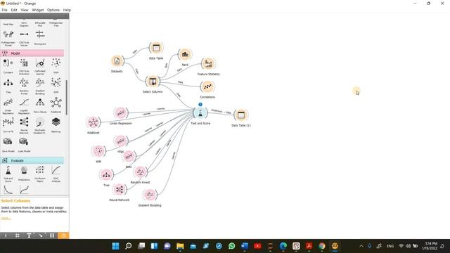 Regression Example and outlier removal with 11 models using Orange DATA MINING
