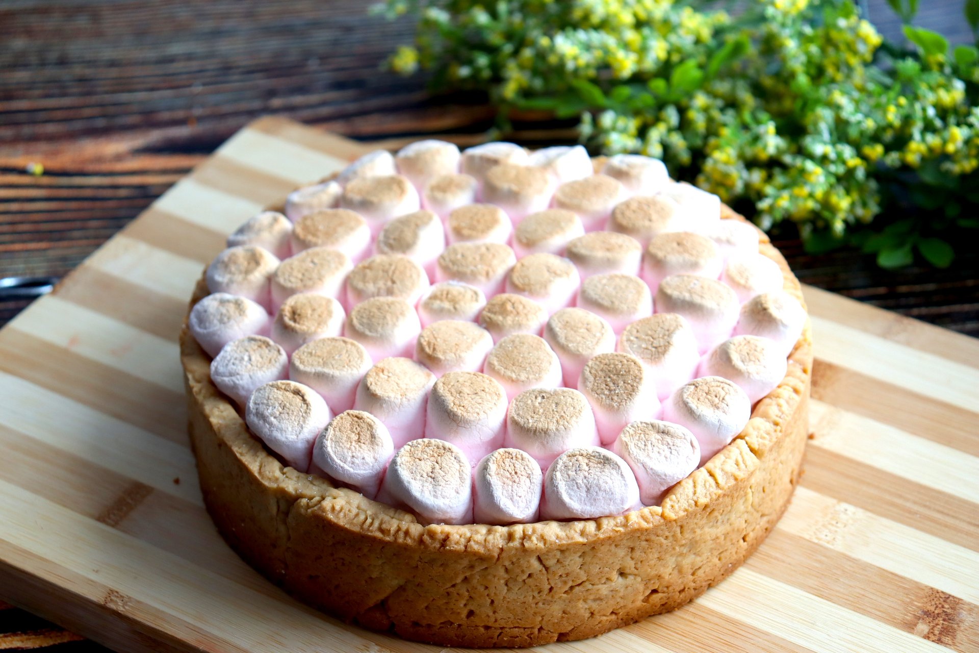 Вкусненный шоколадный тарт с маршмелоу! смотреть онлайн