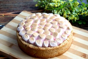 Вкусненный шоколадный тарт с маршмелоу!