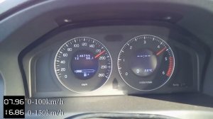 Volvo XC70 2.4D D5 (163hp) Chip Tuning and stock acceleration