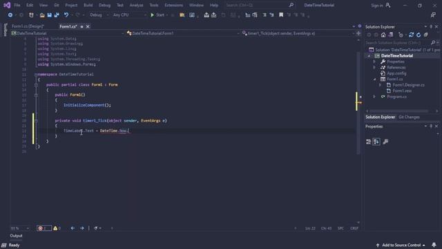 C#: Get the Current Time - Quick Tutorial