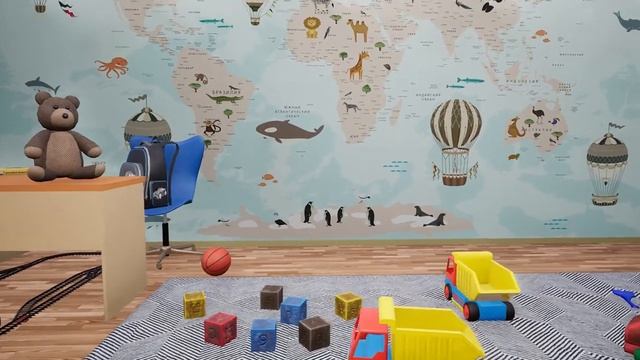 Фотообои в детскую комнату смотреть онлайн