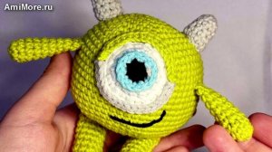 Амигуруми: схема Майк Вазовский | Игрушки вязаные крючком