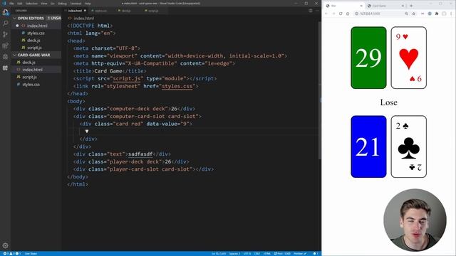 How To Build A Simple Card Game With JavaScript смотреть онлайн