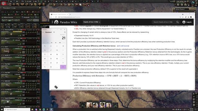 Production Efficiency Explained- HOI4 Guide
