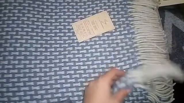 Плед шерстяной Vladi (Влади) - Рогожка бел-сер-гол смотреть онлайн