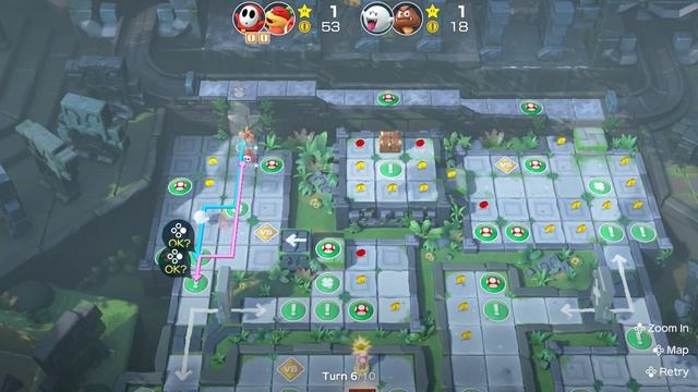 Super Mario Party Partner Party #23 Domino Ruins Treasure Hunt Shy Guy & Pom Pom vs Boo & Goomba смотреть онлайн