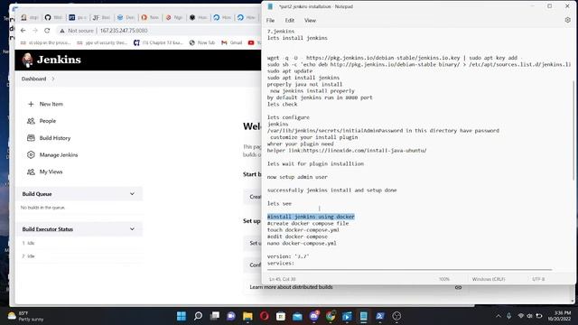 Jenkins install in ubuntu || Jenkins install using Docker смотреть онлайн