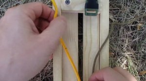 Основа из 2 шнуров для плетения браслета из паракорда
