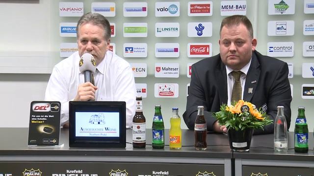 Pressekonferenz Spiel Krefeld Pinguine - ERC Ingolstadt 21.03.2014