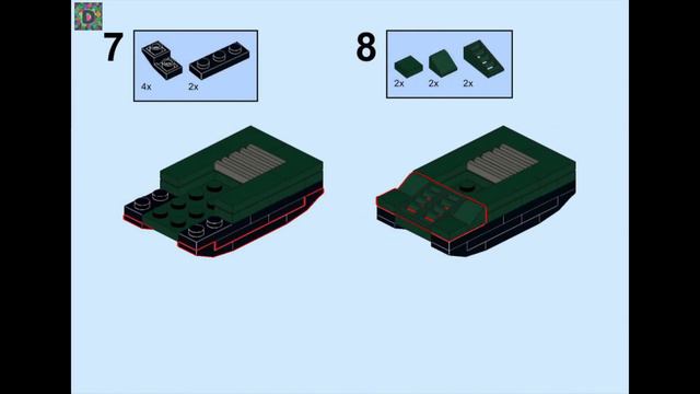 Мини танк STB-1 из Лего смотреть онлайн