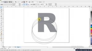 designing a logo with letter R in coreldraw