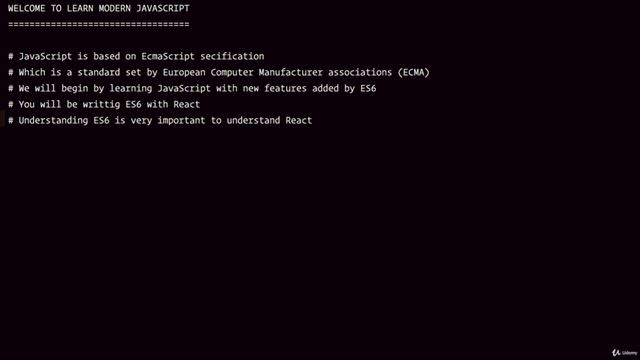 Modern JavaScript , Lecture 1  Modern JavaScript