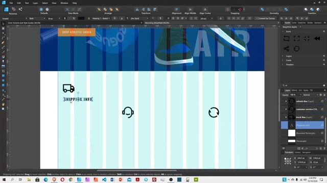 Part 1/2 - Design a Complete e-Commerce Website using Affinity Designer