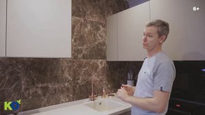 Кухня в бежевых тонах от компании «Кухонный Двор»