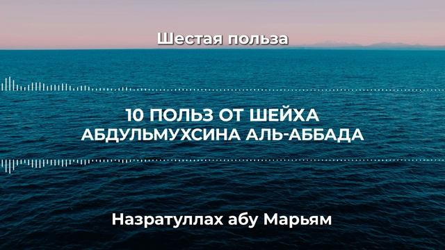 6. Десять польз от Шейха АбдульМухсина аль-Аббада. Назратуллах абу Марьям