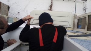 Установка кондиционера. Монтаж наружнего блока кондиционера!!!!