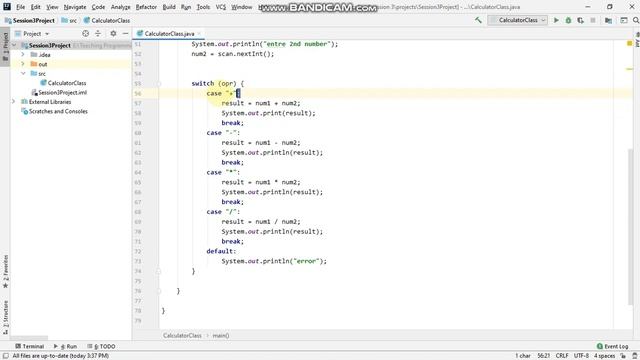 Java | switch-case statement (calculator program using switch) | java basics смотреть онлайн