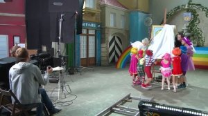 Съёмка клипа "Цвета, или Краски, кисти- красота!"