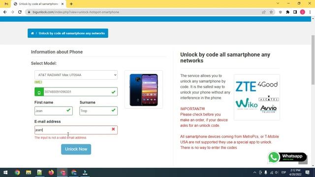 How to Unlock AT&T RADIANT Max U705AA by imei code, fast and safe, bigunlock.com смотреть онлайн
