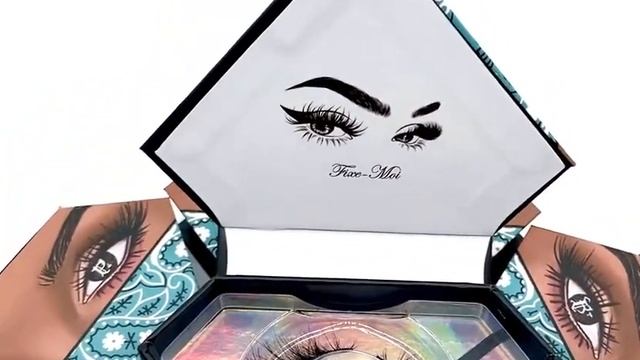 Светильник синий бандана ресницы со стразами посылка коробка горячая распродажа алмазные упаковочна смотреть онлайн