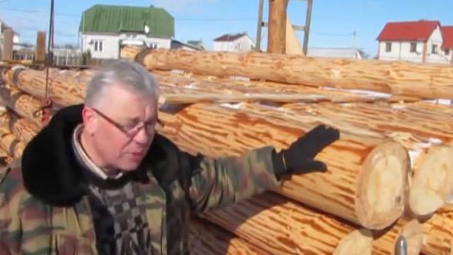 Сушка строительного леса в штабеле. Сруб своими руками. Часть 2. смотреть онлайн