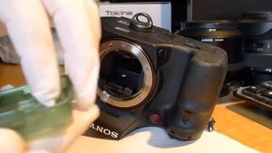 SONY SLT-A77 alpha TRANSLUCENT mirror replacement repair DIY