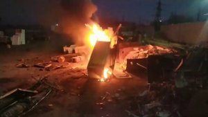 Прием холодильников на металлолом - Наглядная демонстрация того как сильно горит холодильник с пено