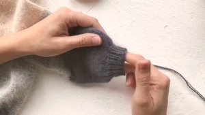Часть2:Как связать спицами свитер регланом сверху для девочки из пуха норки/ангора