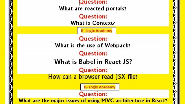 React JS Interview Questions