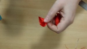 DIY : Бутон розы Канзаши из атласной ленты /Роза  своими руками легко и просто/Kanzashi Tutorial DI