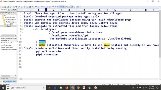 3.Complete Python Basics for Automation-Python setup on Linux OS