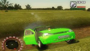 Lada Kalina в Grand Theft Auto San Andreas Criminal Russia beta 2 - Тест драйв (Gameplay)