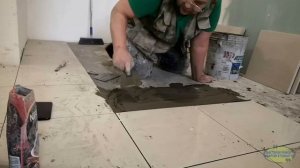 Укладка плитки на пол формата 40Х40 см