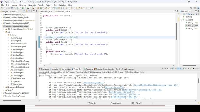 Selenium WebDriver with Java - Online Automation Testing Training - June 2023 Batch - Session 8 смотреть онлайн