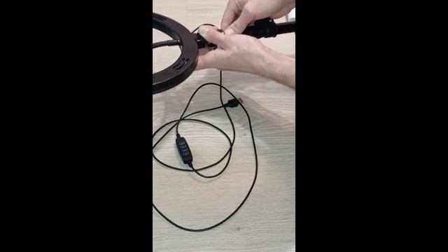 Кольцевая LED лампа работает от POWER BANK   | Светодиодная лампа  | led lamp