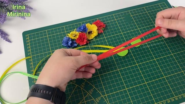 Венок для куклы с лентами. Украшение традиционное на голову из цветов