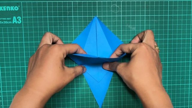 PAPER CRANE BIRD| HOW TO MAKE A STORK FROM ORIGAMI PAPER EASY | ORIGAMI STORK ? смотреть онлайн
