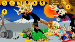 MEGA GRIFFON T-REX DINOSAUR, GOLDEN XIPHOS VS DARK STICK EMPIRE | Stick War Legacy Mod | Stick789Ap
