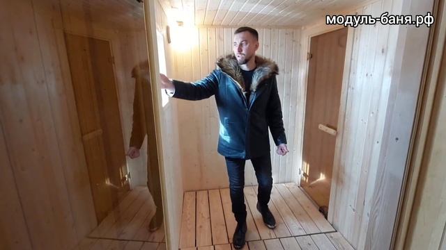 #баняподключ #каркаснаябаня #гкмодульстрой Баня под ключ 4х4,5м